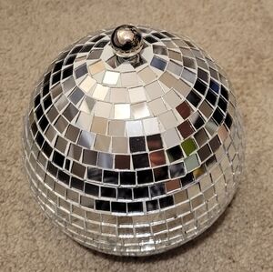Hallmark Silver Mosaic Decorative Sphere
